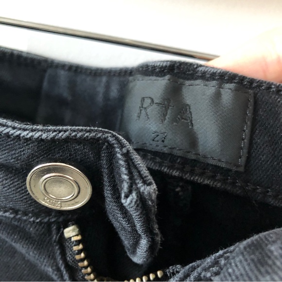 RtA Knee-Length Denim Shorts - Picture 6 of 9